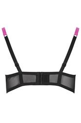 YOURS Plus Size Black & Pink Ribbon Underwired Padded Bra  |Yours Clothing 6