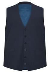 D555 Big & Tall Navy Blue Suit Waistcoat