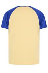 KAM Big & Tall Yellow 'Hawaii Surf' Raglan T-Shirt | BadRhino 2
