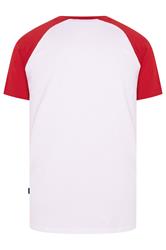 BadRhino Big & Tall Red & White Raglan T-Shirt | BadRhino 6