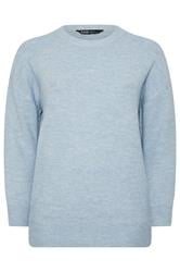 YOURS Curve Light Blue Soft Touch Jumper