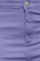 YOURS Plus Size Curve Purple Stretch Cropped Jeans | Yours Clothing 3