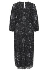 Niimee Curve Black Embellished Long Sleeve Dress 6