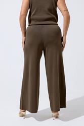 LIMITED COLLECTION Plus Size Chocolate Brown Knitted Trousers | Yours Clothing 2