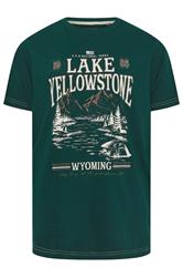 KAM Big & Tall Green Lake Yellowstone Graphic T-Shirt | BadRhino 2