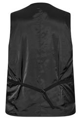 D555 Big & Tall Black Suit Waistcoat | BadRhino 5