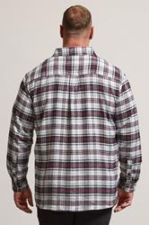 BadRhino Big & Tall Black Check Print Long Sleeve Flannel Shirt | BadRhino 2
