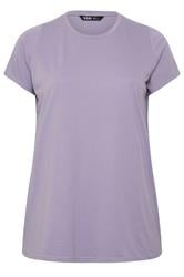 YOURS Curve Purple Short Sleeve Core T-Shirt