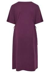 YOURS Plus Size Purple Front Tie Midi Dress | Yours Clothing 6