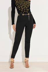 STAR Black Eyelet Chain Waist Trousers | StarByJM 2