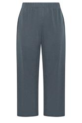 LIMITED COLLECTION Plus Size Grey Crinkle Wide Leg Trousers | Yours Clothing 5