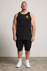 BadRhino Black Extra Long Chasing Sun Muscle Vest | BadRhino 1