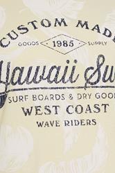 KAM Big & Tall Stone Brown 'Hawaii Surf' Leaf Print T-Shirt | BadRhino 1