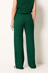 LTS Tall Women's Forest Green Textured Wide Leg Trousers | Long Tall Sally 2