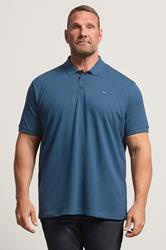 BadRhino Big & Tall Teal Blue Short Sleeve Polo Shirt | BadRhino 3