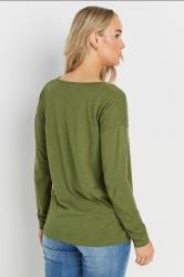LTS Tall 2 PACK Stone Brown & Green Long Sleeve T-Shirts | Long Tall Sally 5