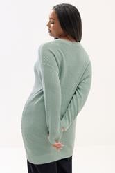YOURS Plus Size Essential Sage Green Knitted Jumper | Yours Clothing 4