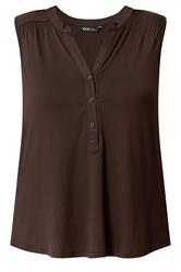 YOURS Plus Size Brown Notch Neck Swing Blouse | Yours Clothing 5