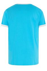 KAM Big & Tall Light Blue 'Santa Cruz' T-Shirt | BadRhino 2
