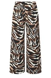 YOURS Curve Black Animal Print Trousers