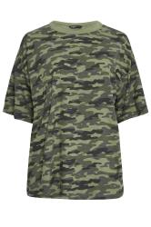 YOURS 2 PACK Plus Size Khaki Green & Black Camo Print T-Shirts | Yours Clothing 9