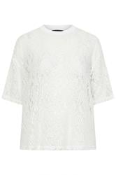 LIMITED COLLECTION Curve White Lace T-Shirt