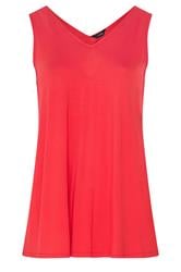 YOURS Curve Red Swing Vest Top