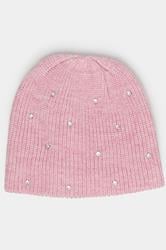 Pink Diamante Beanie