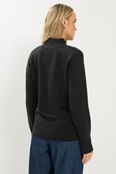 LTS Tall Women's Black High Neck Jumper | Long Tall Sally 2