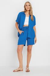 LTS Tall Women's Blue Crinkle Shorts | Long Tall Sally 2