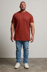 BadRhino Big & Tall Brown/Blue/Red/Green/Purple 5 Pack Core T-Shirts | BadRhino 5