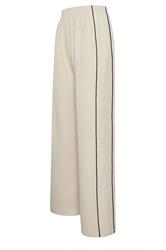 LTS Tall Ivory White Piped Wide Leg Trousers
