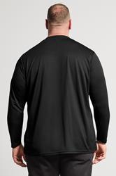 IronRhino Big & Tall Black Performance Long Sleeve T-Shirt | BadRhino 2