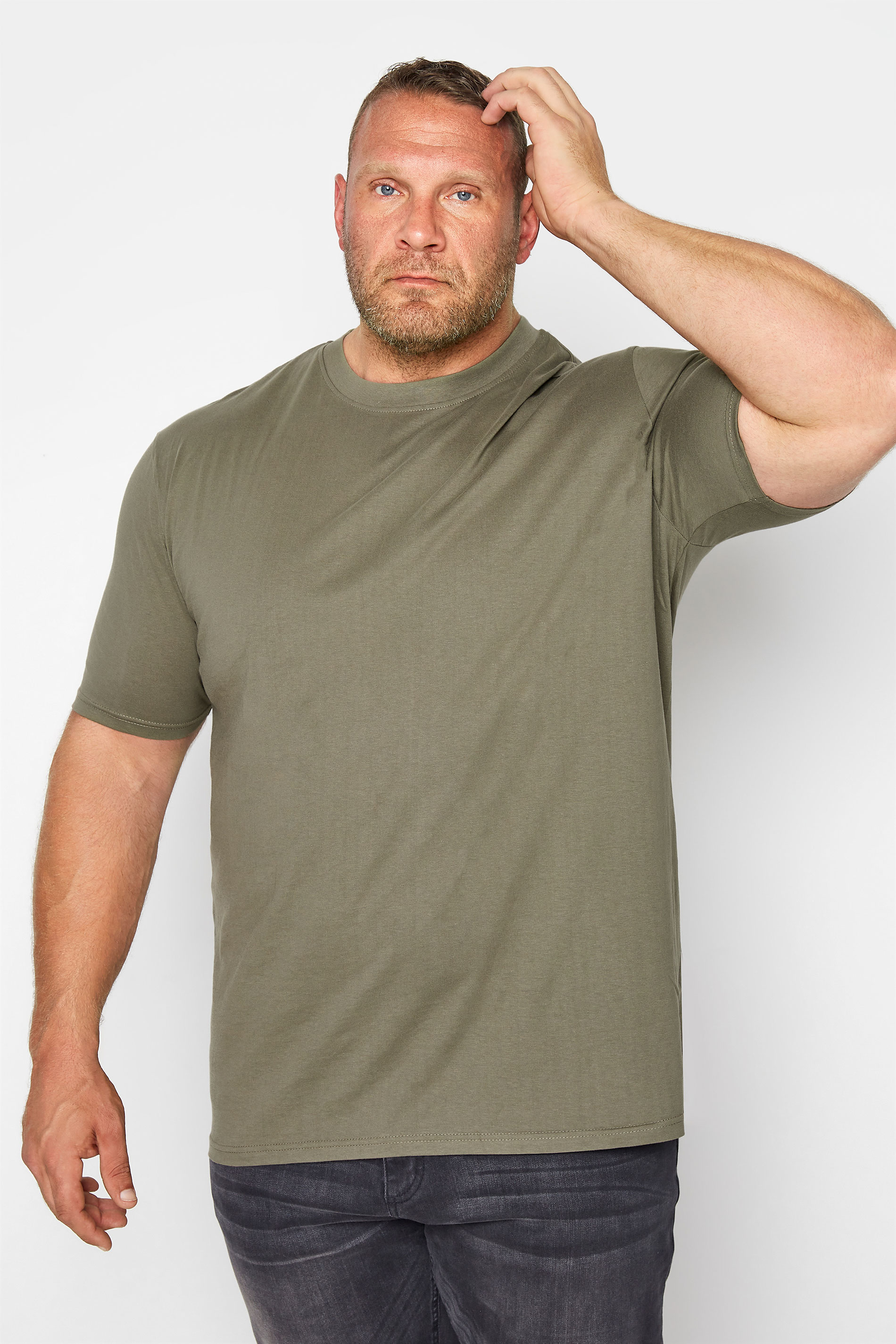 D555 Khaki Duke Basic T-Shirt | BadRhino 2
