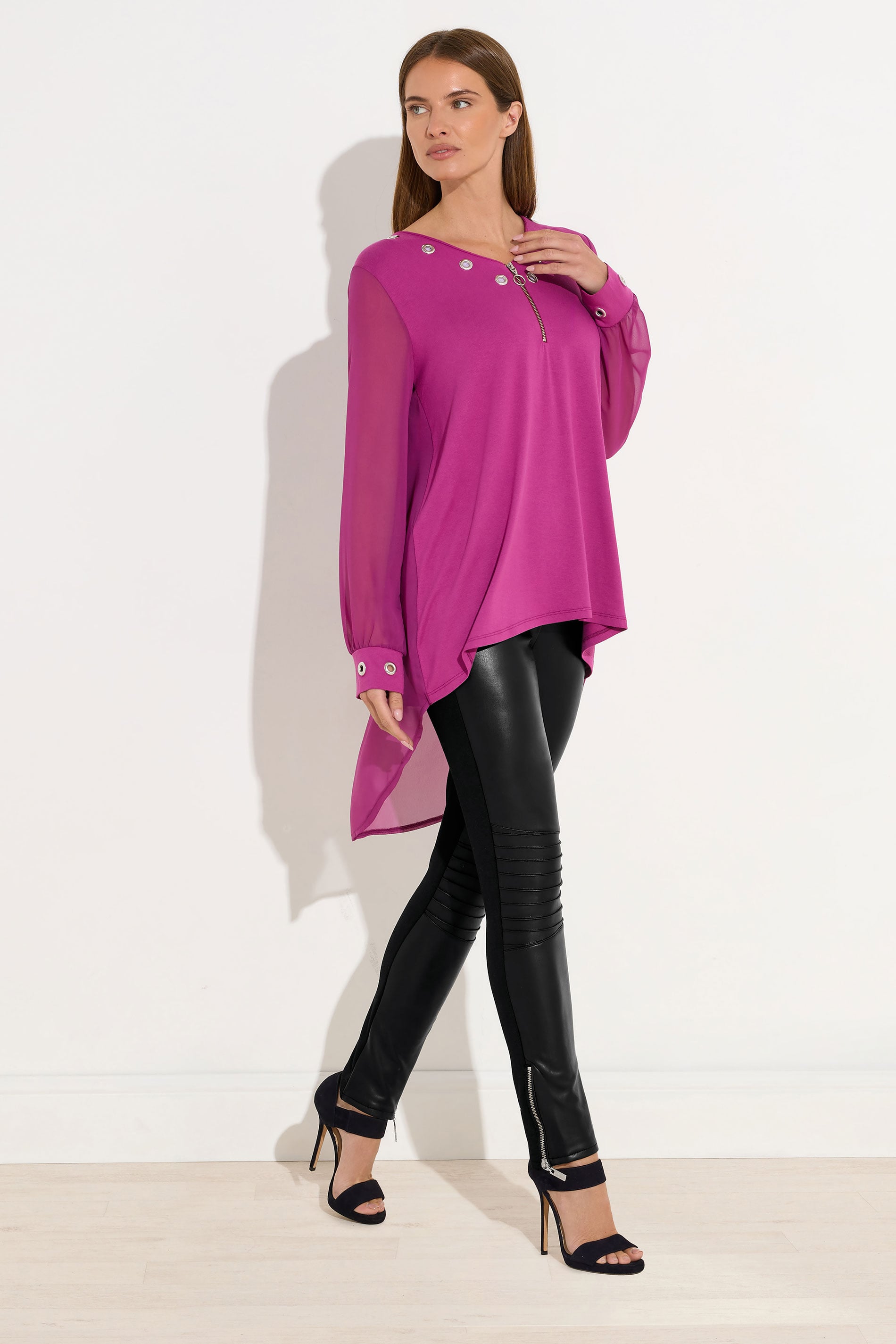 STAR Black Faux Leather Leggings | StarByJM 1