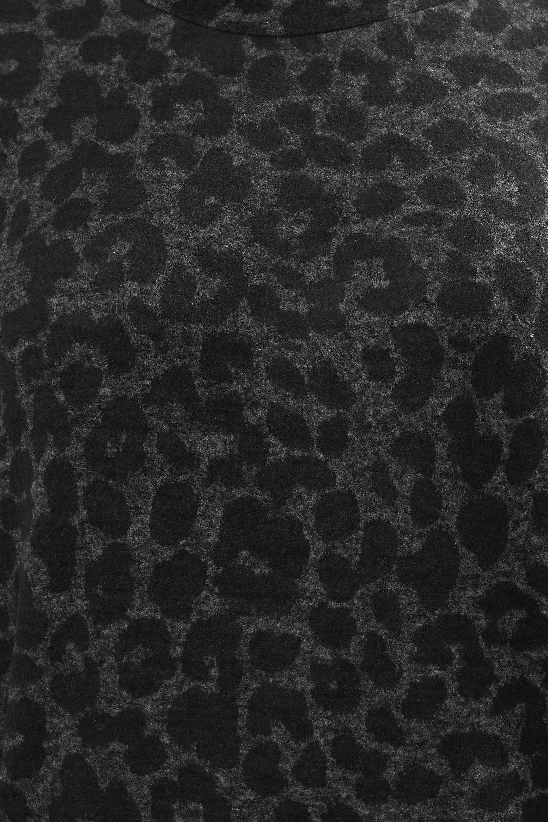 YOURS Plus Size Grey Leopard Soft Touch Jumper Dress | Yours Clothing 4