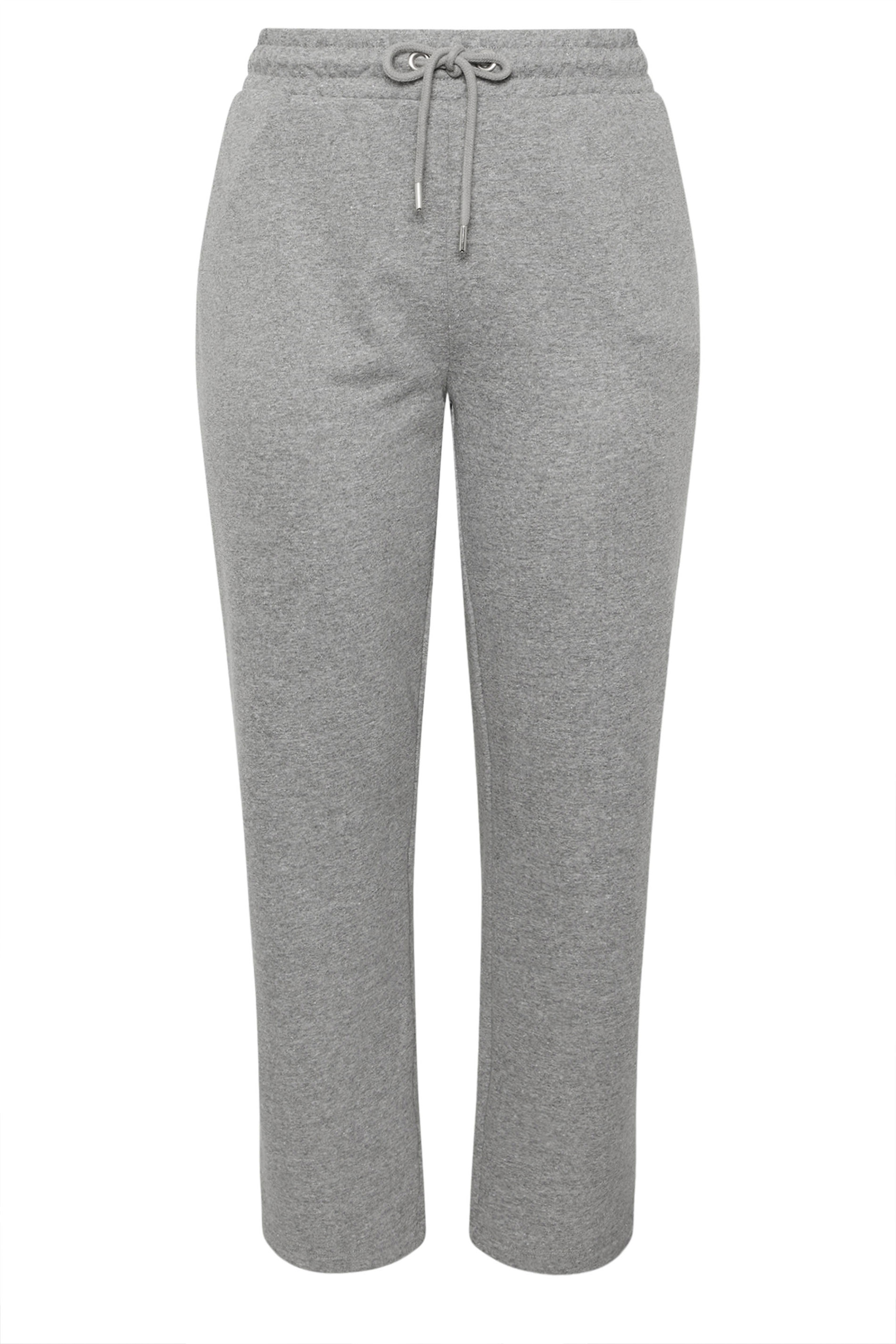 YOURS Plus Size Grey Straight Leg Joggers | Yours Clothing 5