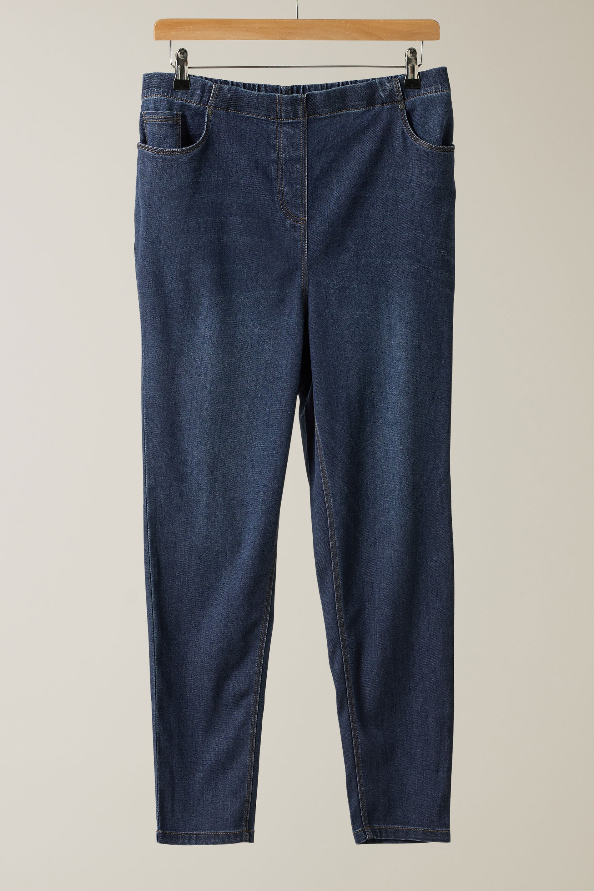 EVANS Plus Size Indigo Blue Skinny Jeggings | Evans 4