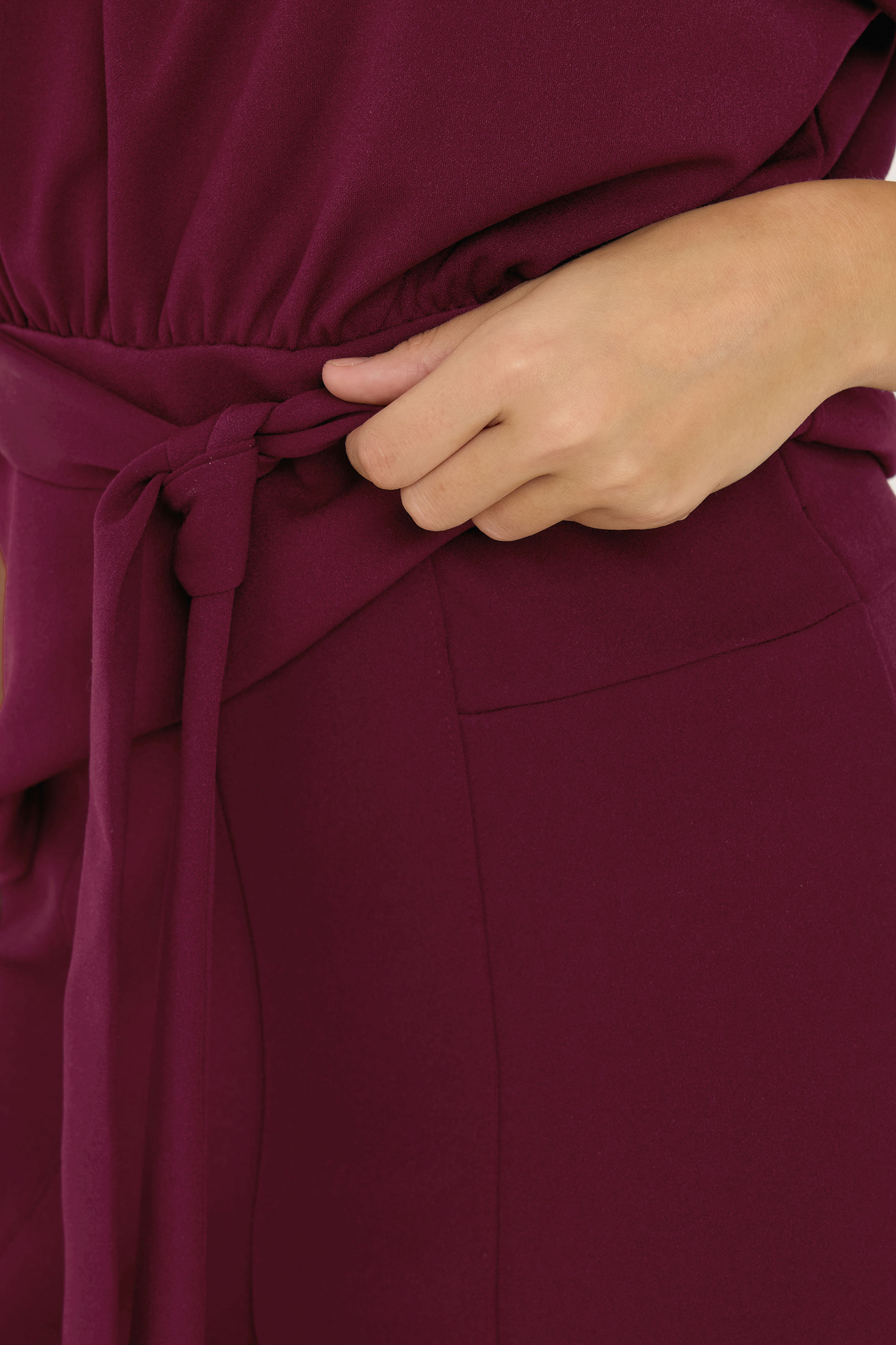 STAR Burgundy Red Wide Leg Trousers  | StarByJM 4