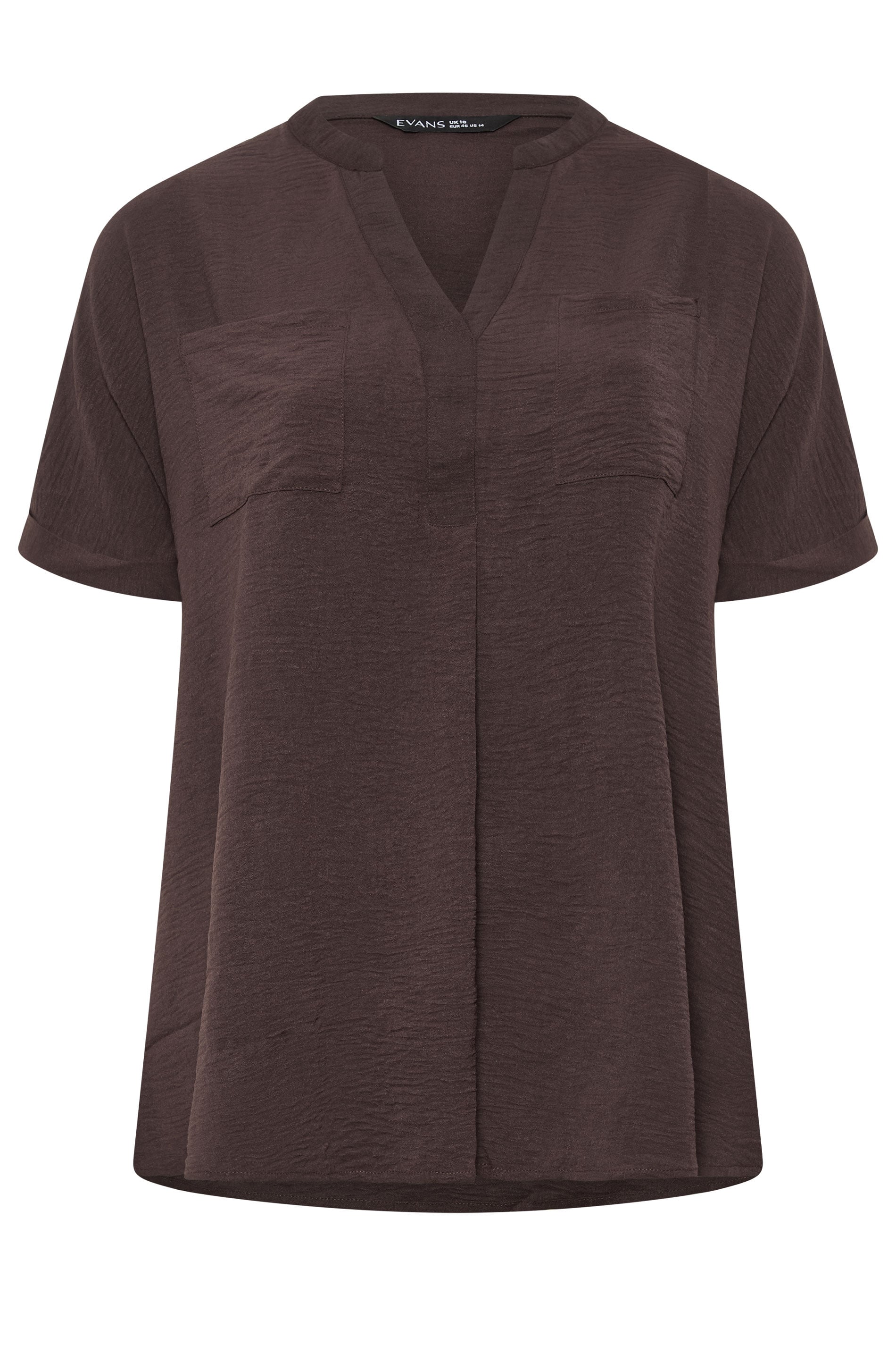 EVANS Plus Size 2 Pack Brown And Pink Utility Shirts | Evans 8