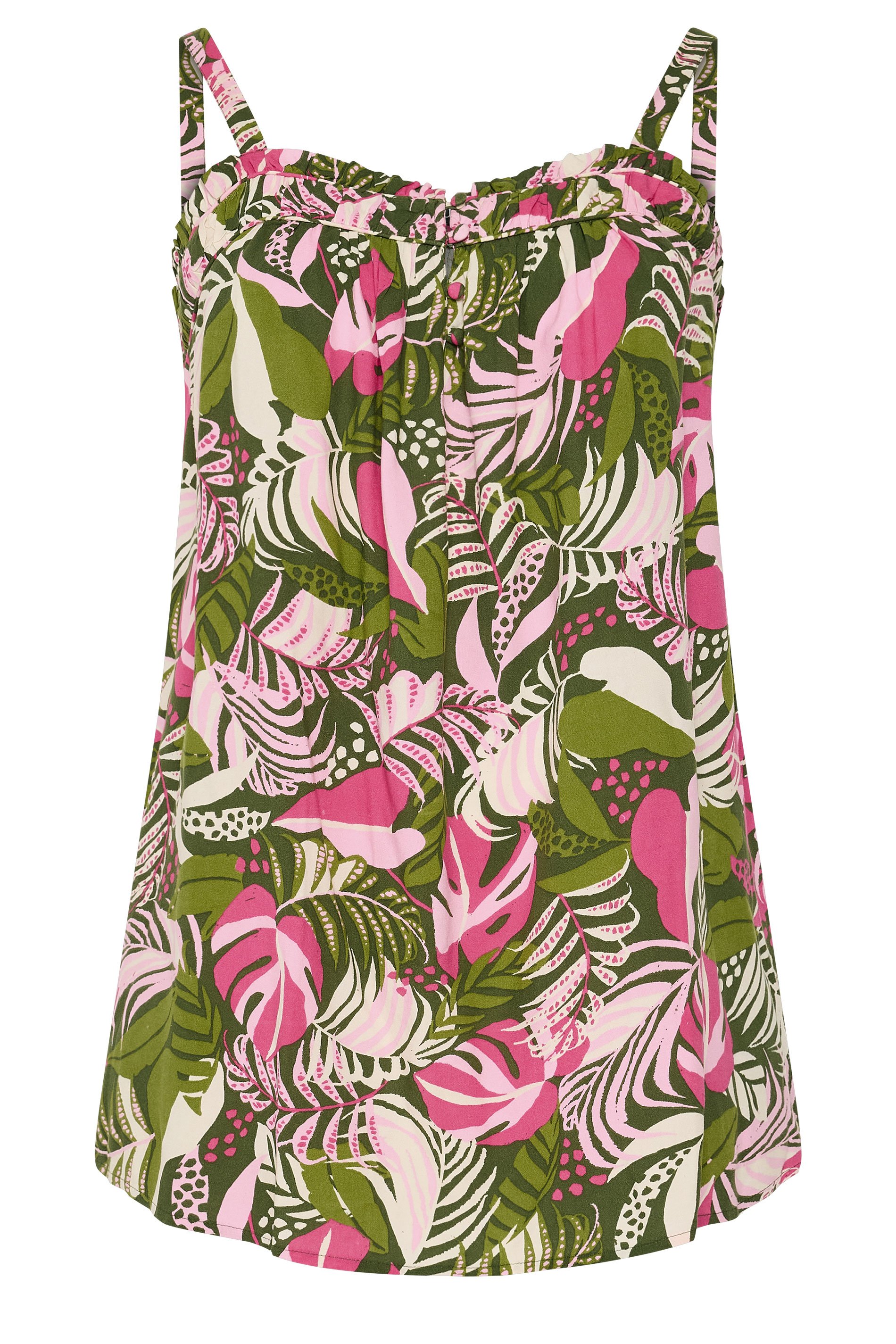 YOURS Curve Pink Floral Cami Vest | Yours Clothing 5