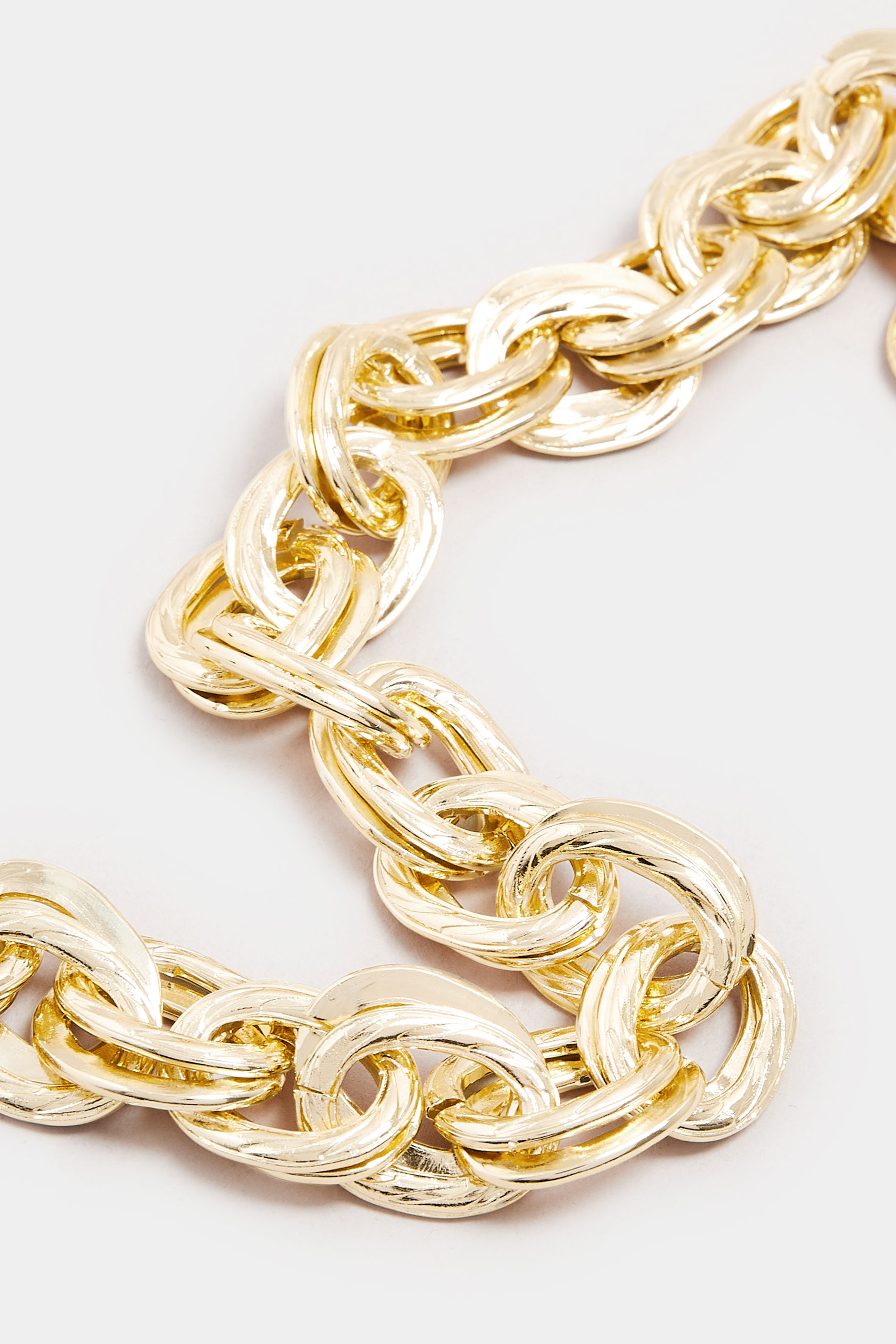 Gold Tone Chain Statement Necklace | Yours Clothing 2