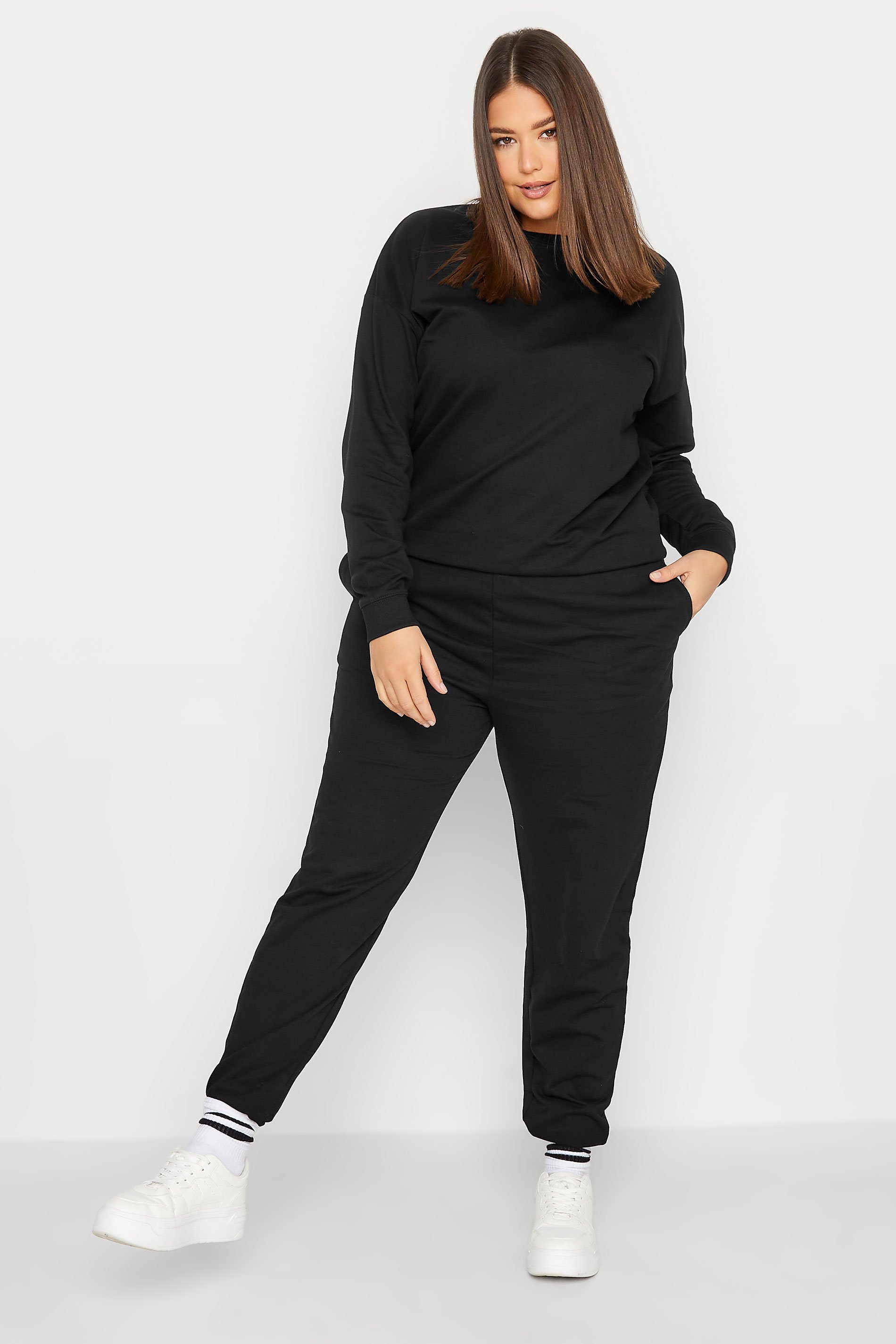 LTS Tall Black Long Sleeve Sweatshirt | Long Tall Sally  2