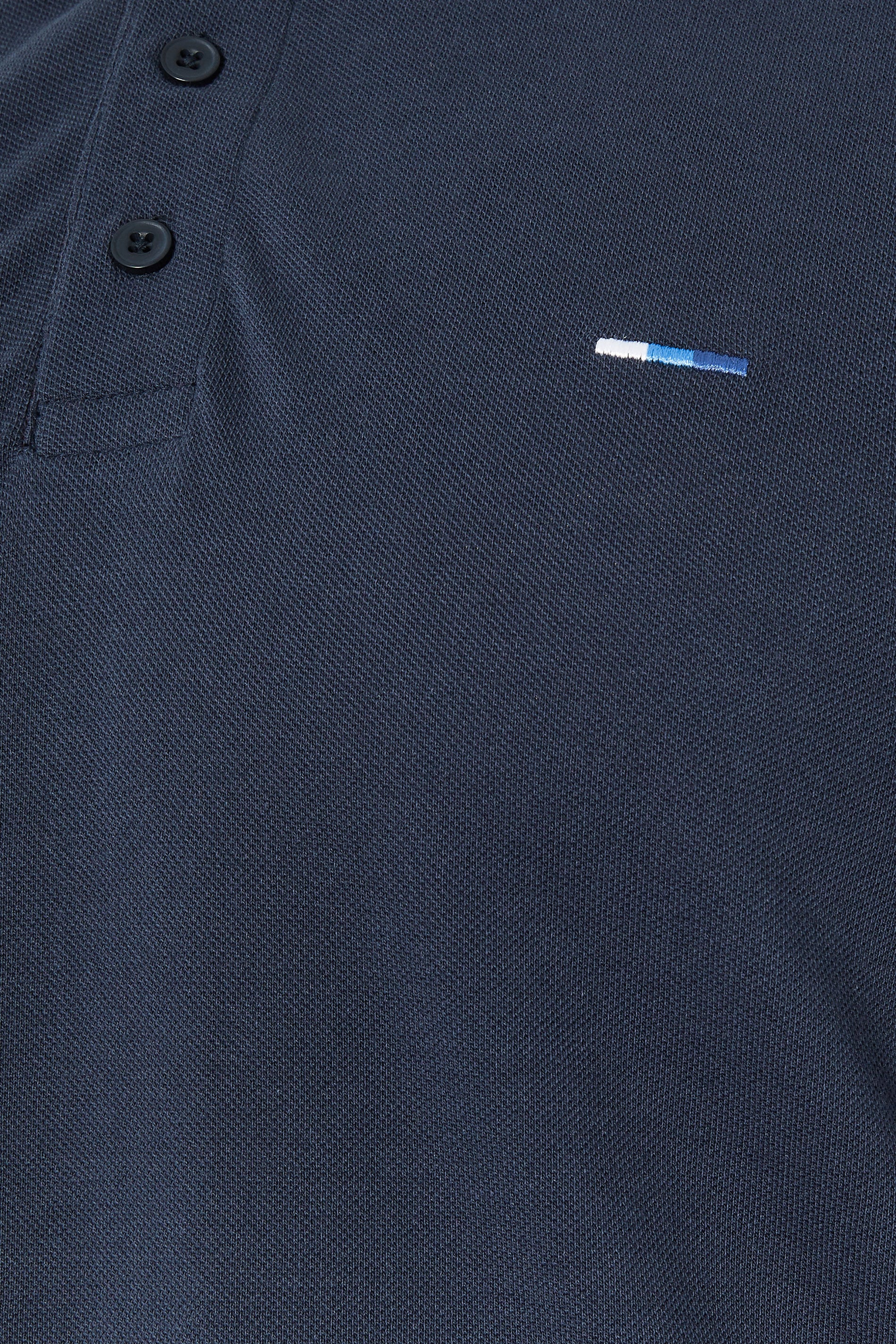 BadRhino Big & Tall Navy Blue & Red Contrast Polo Shirt | BadRhino 7