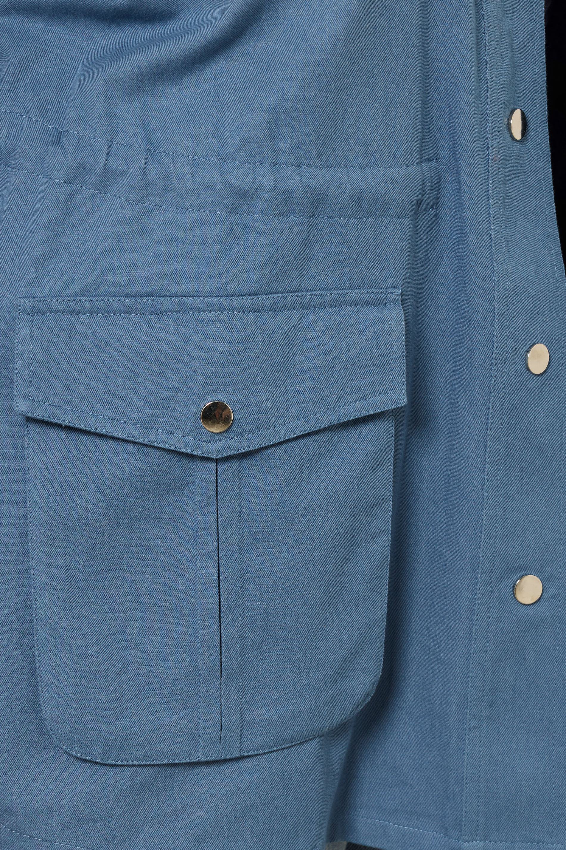 YOURS Plus Size Blue Carpenter Jacket | Yours Clothing 4