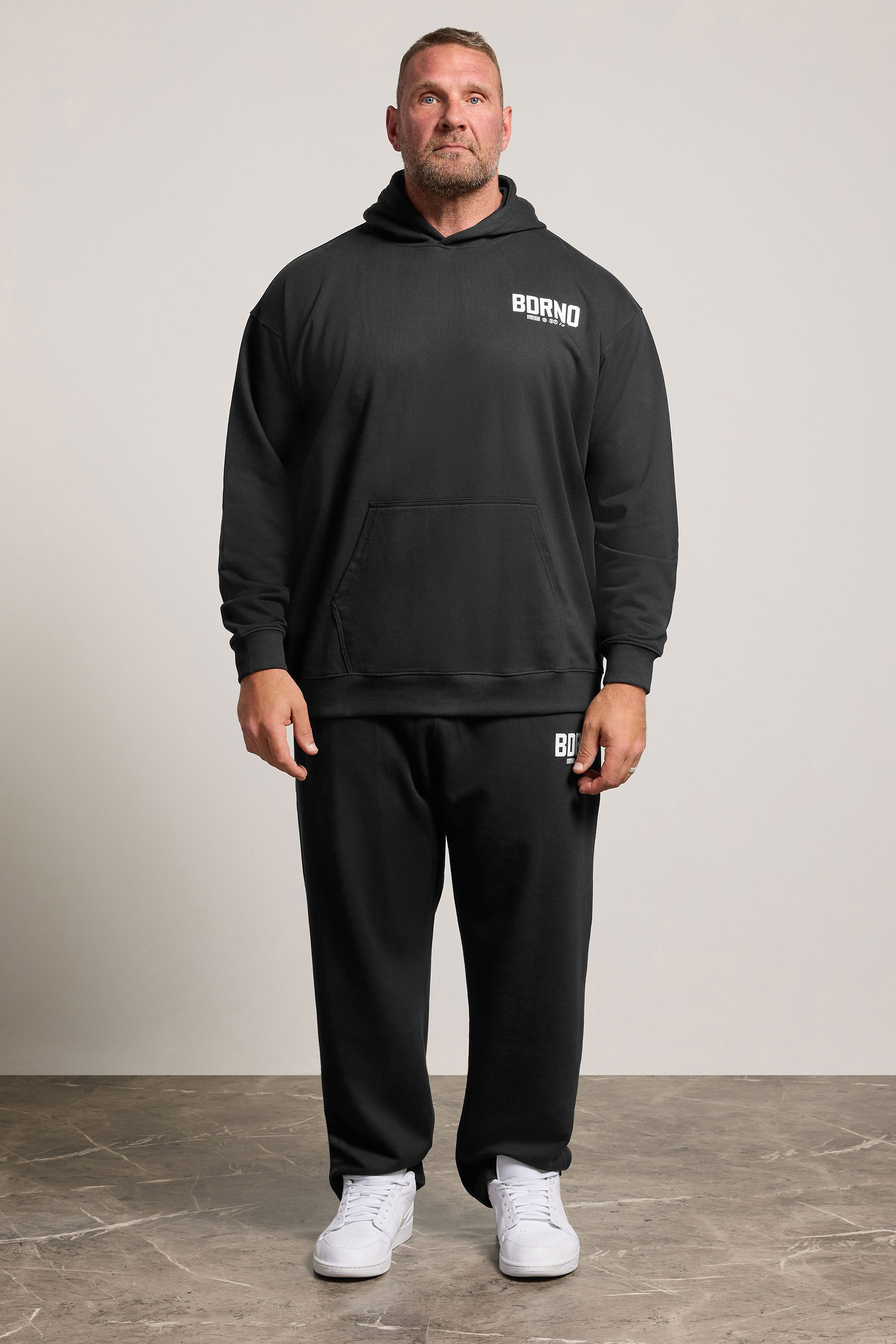 BadRhino Big & Tall Black Logo Hoodie | BadRhino 1