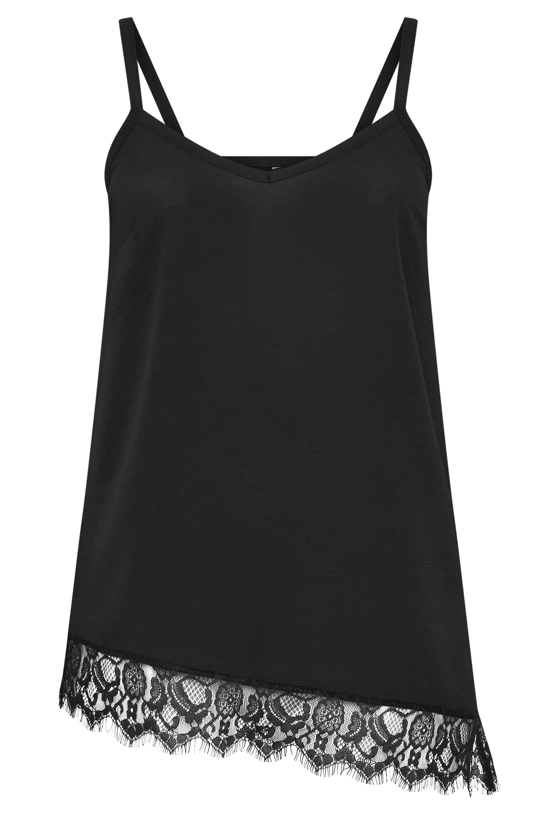 LIMITED COLLECTION Plus Size Black Asymmetric Vest Top | Yours Clothing 5