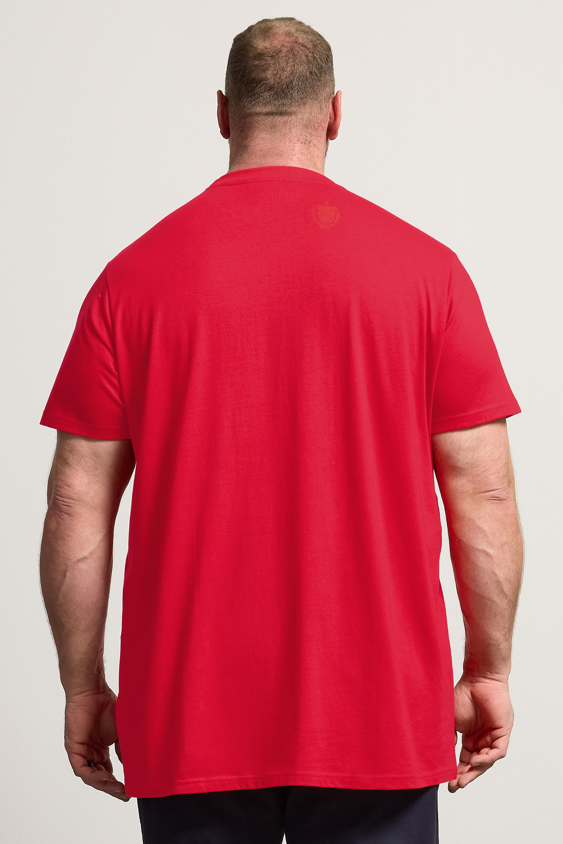BadRhino Big & Tall Red Extra Long England Crest T-Shirt | BadRhino 2