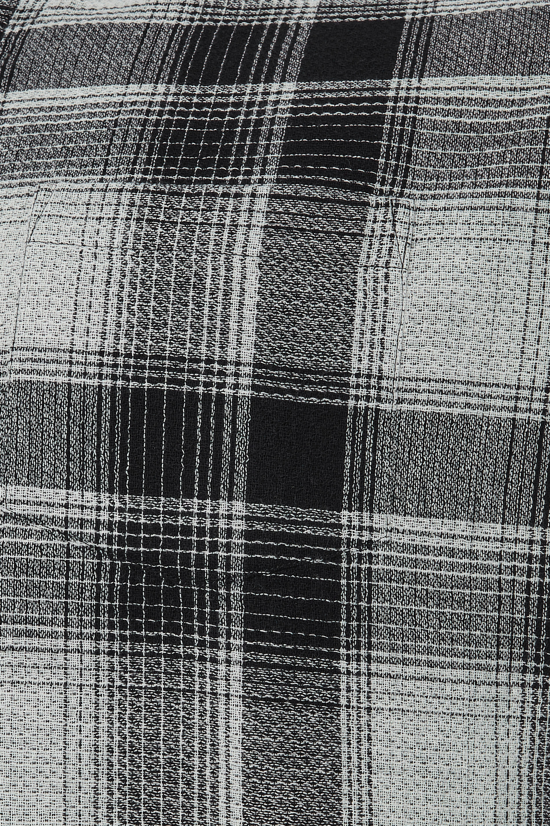 BadRhino Big & Tall Black Check Long Sleeve Shirt | BadRhino 7