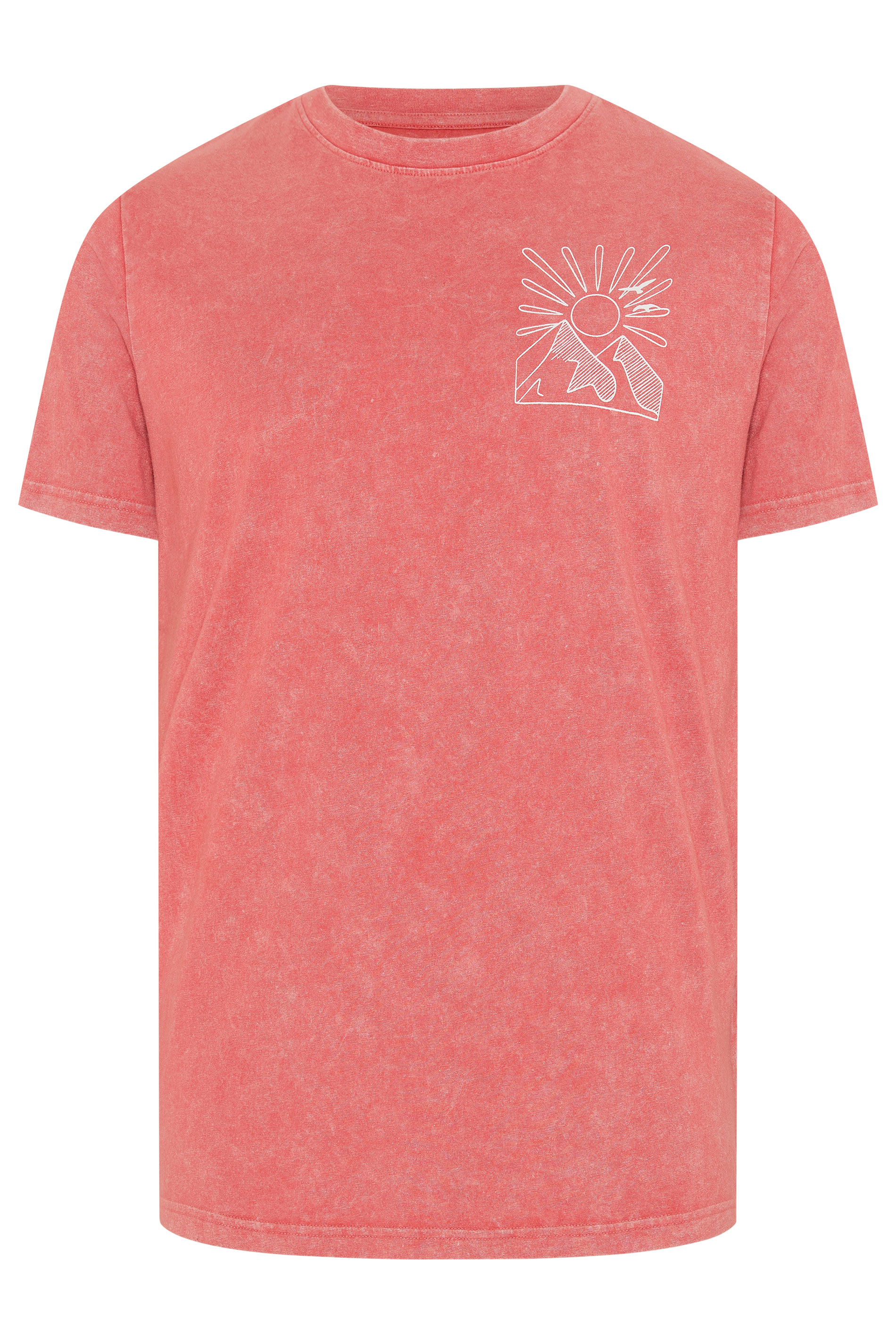BadRhino Big & Tall Orange Mountain Graphic T-Shirt | BadRhino  6